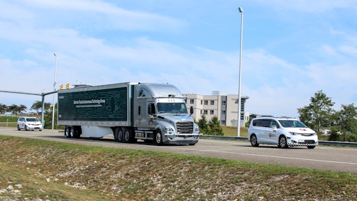 Daimler Trucks and Torc Robotics are actively developing and testing automated trucks with SAE Level 4 intent technology on public roads.