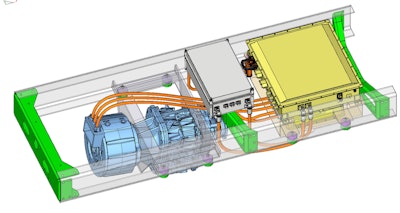 Danfoss Editron Powertrain Fnm833 Technical Drawing