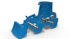 The eTRAC driveline system is designed to achieve the same output as conventional drivetrains.