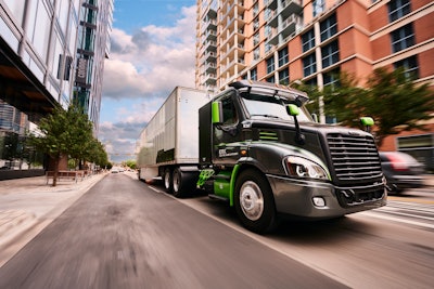 The Hypertruck ERX can provide a range in excess of 1,000 mi. and operates 24 hours a day.