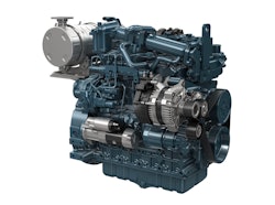 Kubota's Micro-Hybrid system pairs a battery and electronics with a downsized engine.
