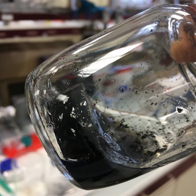 The black color indicates high electron mobility.