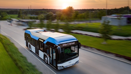 Solaris' hydrogen-fueled e-bus.