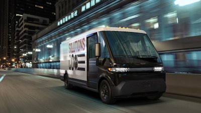 The EV600 is the first electric commercial vehicle that will be available from the new BrightDrop business.