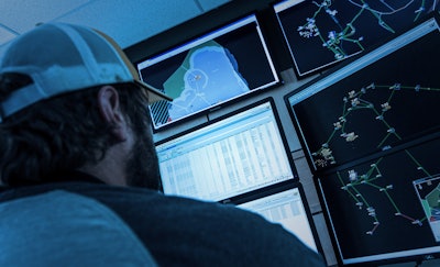 Caterpillar is showcasing its mining technology which is designed to improve productivity and safety.