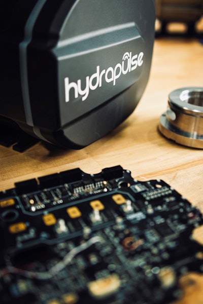 The HydraPulse technology is comprised of motor control electronics integrated with a motor and the pumping work function.