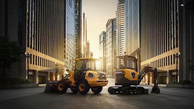 Volvo's first electric compact equipment, the ECR25 and L25.