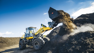 An integrated payload scale helps to accurately monitor the amount of material loaded by the new D Series wheel loaders.