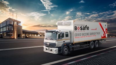 Daimler India Commercial Vehicles has designed a specialized reefer truck to ensure the safe transport of COVID-19 vaccines.