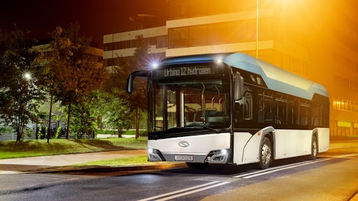 The Solaris Urbino 12 hydrogen powered bus.