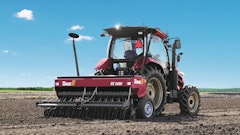 The upgraded tractor is capable of low speed work due to the improved technology integrated into it.