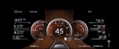 The Enhanced View displays the maximum number of possible gauges.