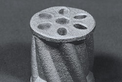 A 3D printed part created with Xerox's new ElemX 3D liquid metal printer.