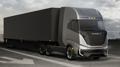 The Nikola Tre FCEV Cabover is targeted for distances up to 500 miles.