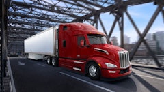The new Model 579 is Peterbilt's most aerodynamically designed truck to date.