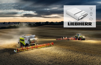 Liebherr IoT gateways are being utilized on various pieces of CLAAS equipment to help provide enhanced digital capabilities.