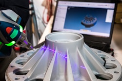 A 3D scan and coordinate measuring machine (CMM) inspection of a representative legacy wheel was completed. The result of this data collection was a surface model of the component.