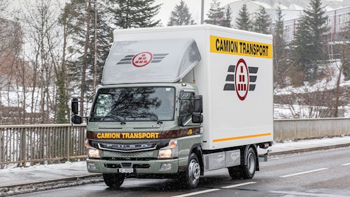 Registrations of electric trucks like Daimler's FUSO eCanter increased in the EU in 2020.