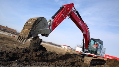The Danfoss Digital Displacement demonstration excavator.
