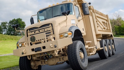 Meritor will supply several drivetrain components for use on the Mack Heavy Dump Truck for the U.S. Army.