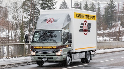 Registrations of electric trucks like Daimler's FUSO eCanter increased in the EU in 2020.
