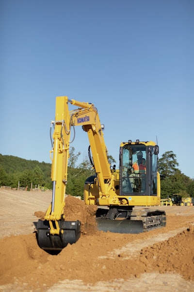 Komatsu Launches New Excavator with Faster Boom and Arm