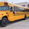 The Cummins powered electric Blue Bird school bus sends energy back to the grid.