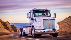 Peterbilt's 579EV recently made the ascent up Pikes Peak