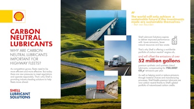 Shell Rotella Carbon Neutral Infographic Page 1