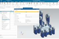 The integration of NX AM software with EOS’ job and process management software EOSPRINT 2 enables users to generate EOS build files directly in NX, defining material, exposure sets, and beam offset values, among other variables.