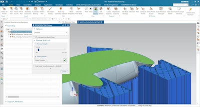 According to Andrew Snow, the senior vice president of EOS North America, the integration of Siemens software and EOS hardware, will help users “be as successful printing their first part today as they will their ten-thousandth part tomorrow.” After defining their build strategy in NX, users can also get previews of the layer-by-layer hatching pattern of their EOS-printed parts before they generate the files for EOSPRINT.