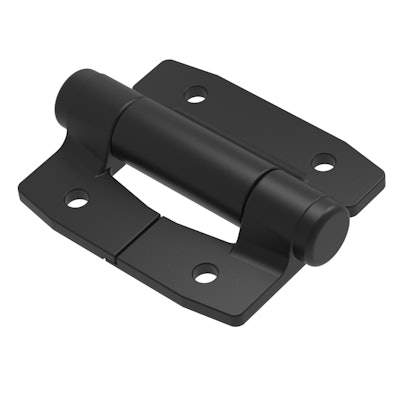 Constant Torque Position Control Hinges, like Southco’s E6 Series, provide constant resistance throughout the entire range of motion, enabling users to easily lift shelves within the delivery vehicle and have them hold in the upright position, allowing larger packages to be safely stored and handled.