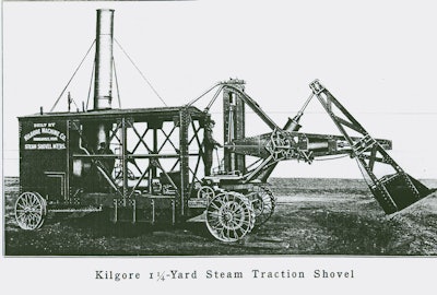 An original hydraulic excavator design.