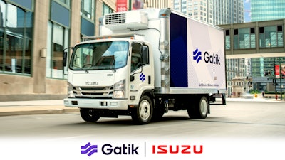 Isuzu and Gatik will jointly develop and evaluate autonomous medium-duty trucks.