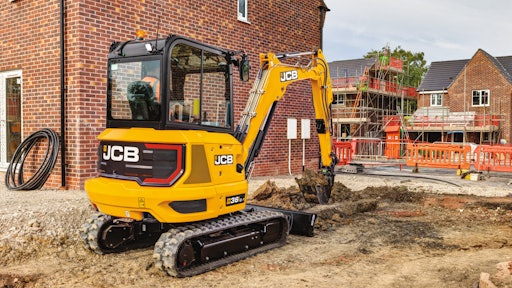 JCB's new conventional rear-end 36C-1 excavator.