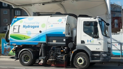 An ULEMCo hydrogen fueled vehicle.