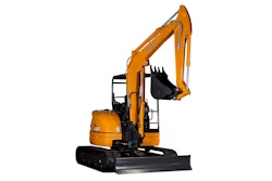 Kato's new mini-excavator line features models with a 7-ft. 2-in. dig depth.