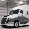 Daimler Trucks North America's SuperTruck design from the first program which achieved a 115% freight efficiency improvement.