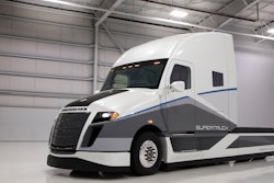 Daimler Trucks North America's SuperTruck design from the first program which achieved a 115% freight efficiency improvement.