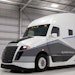 Daimler Trucks North America's SuperTruck design from the first program which achieved a 115% freight efficiency improvement.