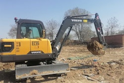 The EC55 Electric excavator has been delivered for a customer pilot in China.