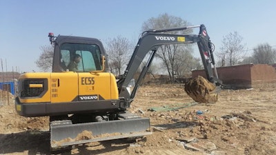 The EC55 Electric excavator has been delivered for a customer pilot in China.