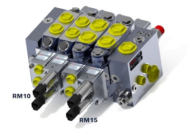 The RM-10 and RM-15 general purpose directional control valves feature a working pressure up to 350 bar.