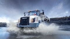 Terex Trucks' TA300 dump truck is suited for use in harsh construction and mining applications.
