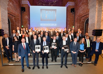Participants at the bauma Innovation Awards ceremony in 2019.