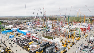 An overview of outdoor exhibits at bauma 2019.