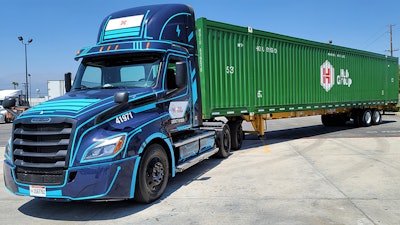 Hub Group will test the Freightliner eCascadia in Southern California.