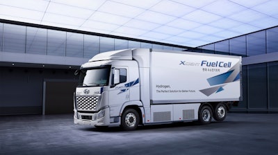 Hyundai is set to begin production of its hydrogen truck in August 2021.