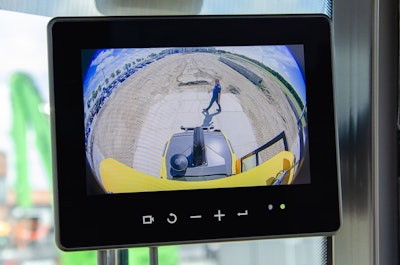 The ELED digital Ethernet monitor provides a high-resolution, sharp image to ensure visibility on work sites.