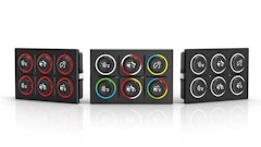 The EAO Series 09 CANbus Keypad features ruggedized RGB halo illumination.